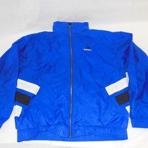 Adidas Windbreaker VTG Jacket Light Large L Logo